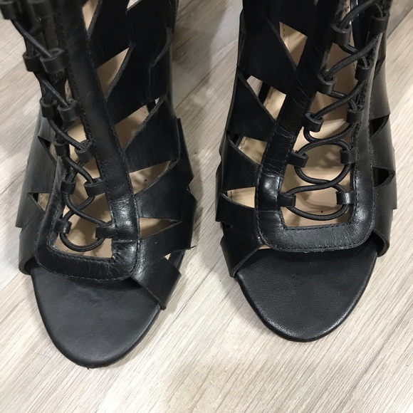 Vince Camuto Lace Up Cut Out Bootie Sandal - Picture 6 of 13
